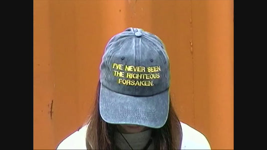 "I'VE NEVER SEEN THE RIGHTEOUS FORSAKEN." - hat
